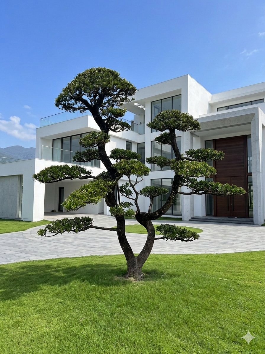 羅漢松庭園樹(樹齡25年、高2.6米）