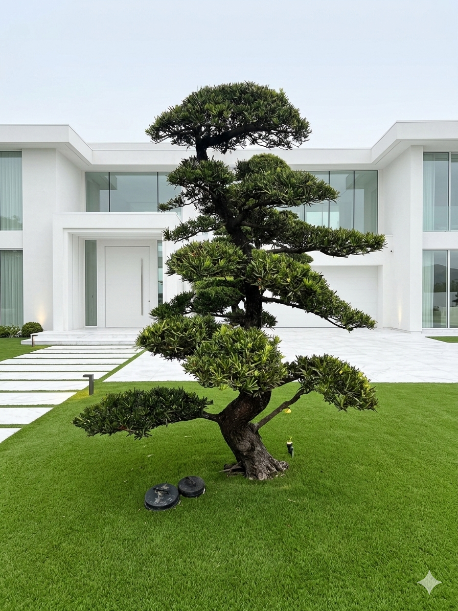 羅漢松庭園樹（樹齡25年、高2.6米）