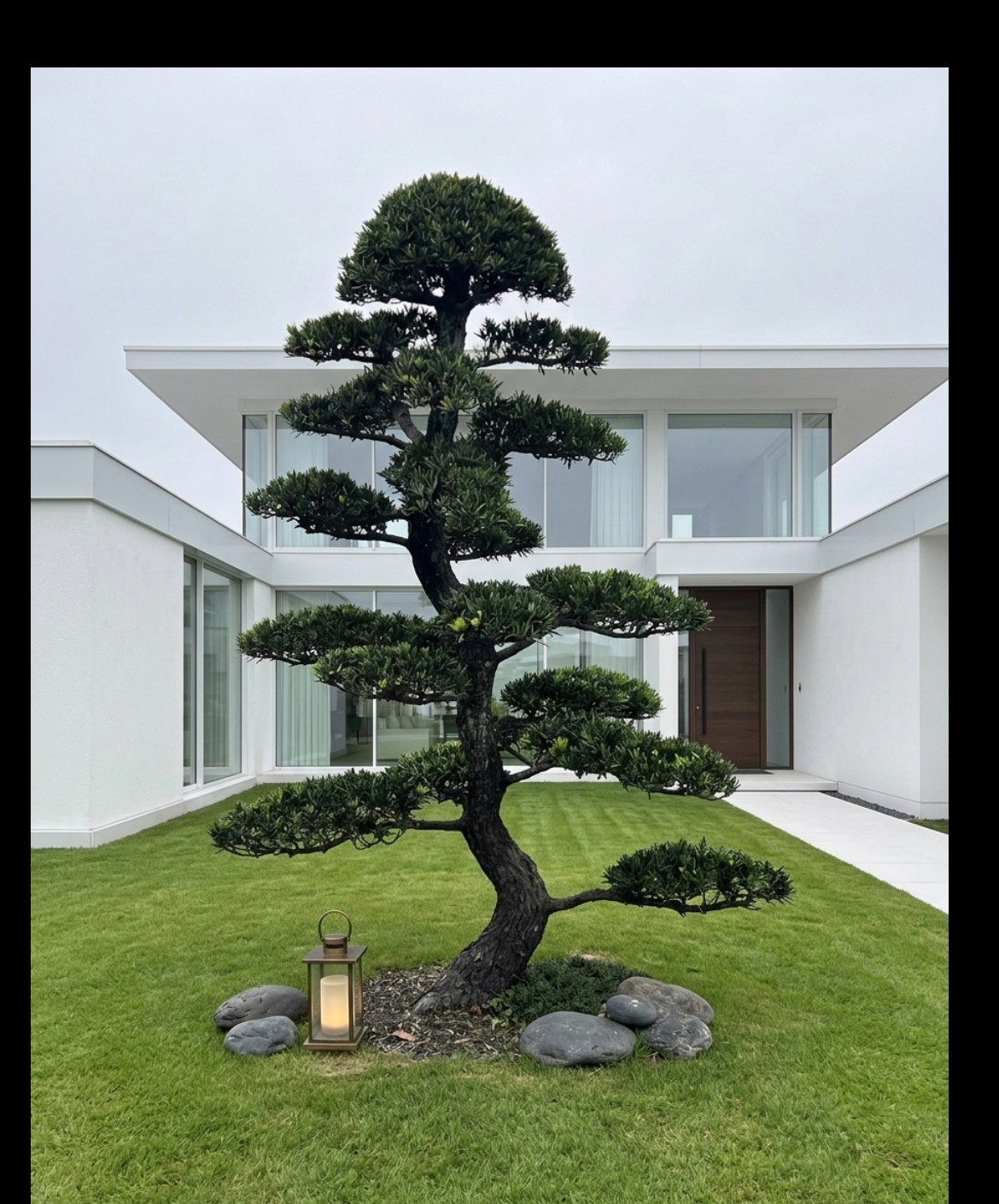 羅漢松庭園樹（樹齡25年、高2.6米）