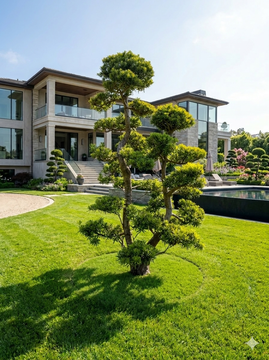 羅漢松庭園樹（樹高3米，樹齡20年）