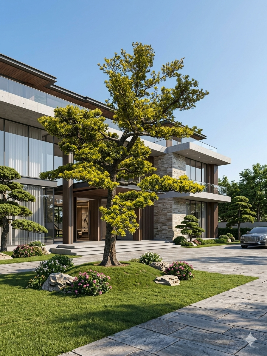 羅漢松庭園樹（樹高5米，樹齡超過35年）