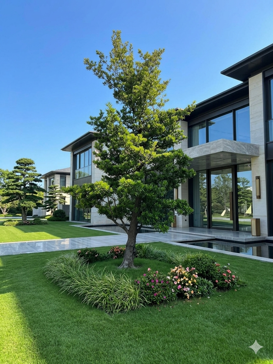 羅漢松庭園樹（樹高5.5米，樹齡30年）