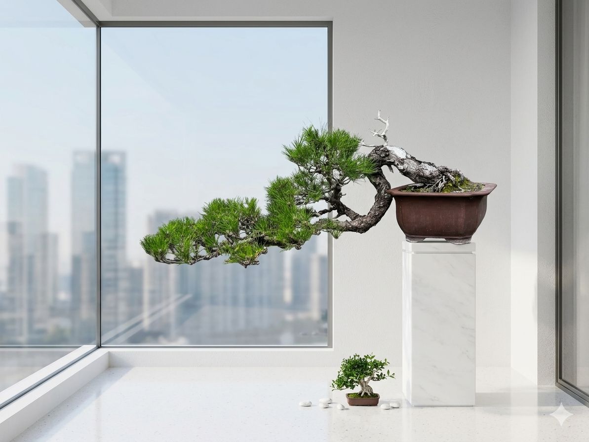 黑松藝術精品（樹齡30年，飄86公分）