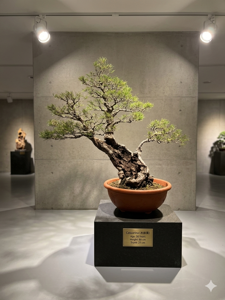 木麻黃藝術典藏極品（樹齡50年，含盆88公分）