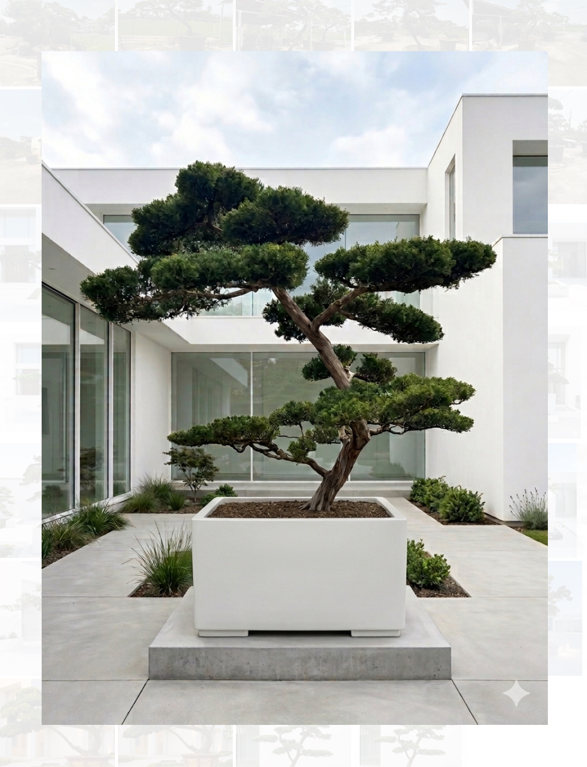 真柏庭園樹（樹齡30年、高260公分）