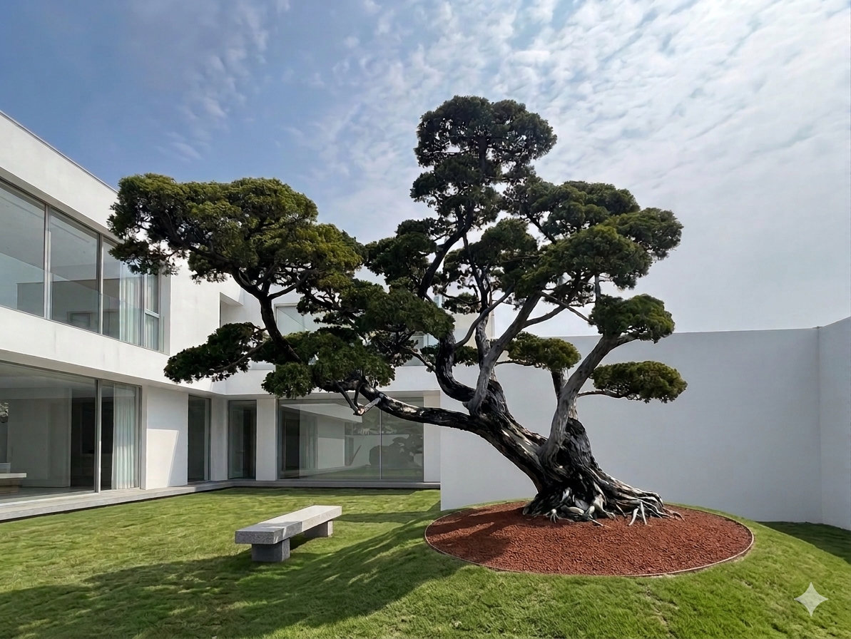 真柏庭園樹（樹齡40年、飄380公分）