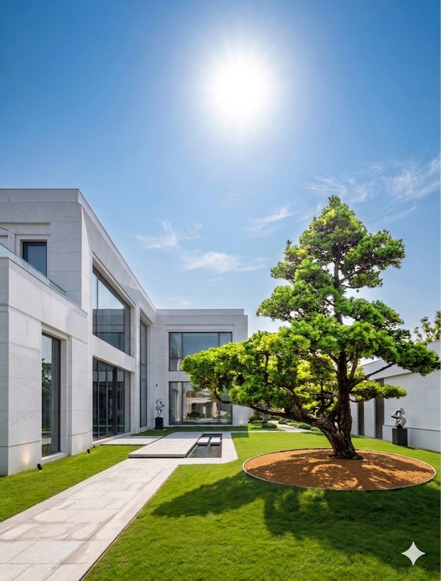 藝術造型羅漢松（樹齡40年、樹高4.5米）